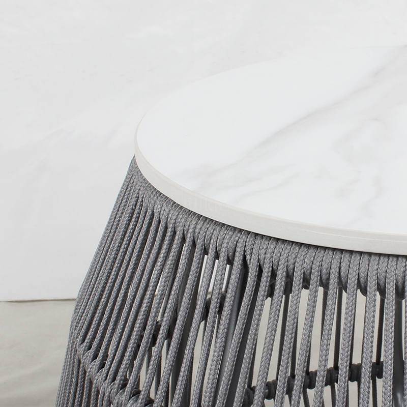 Rope grey stylish hotel outdoor table