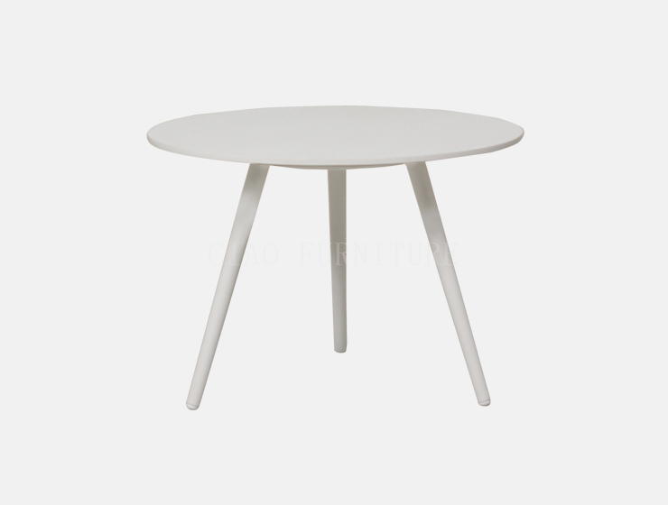 round aluminum white Outdoor table