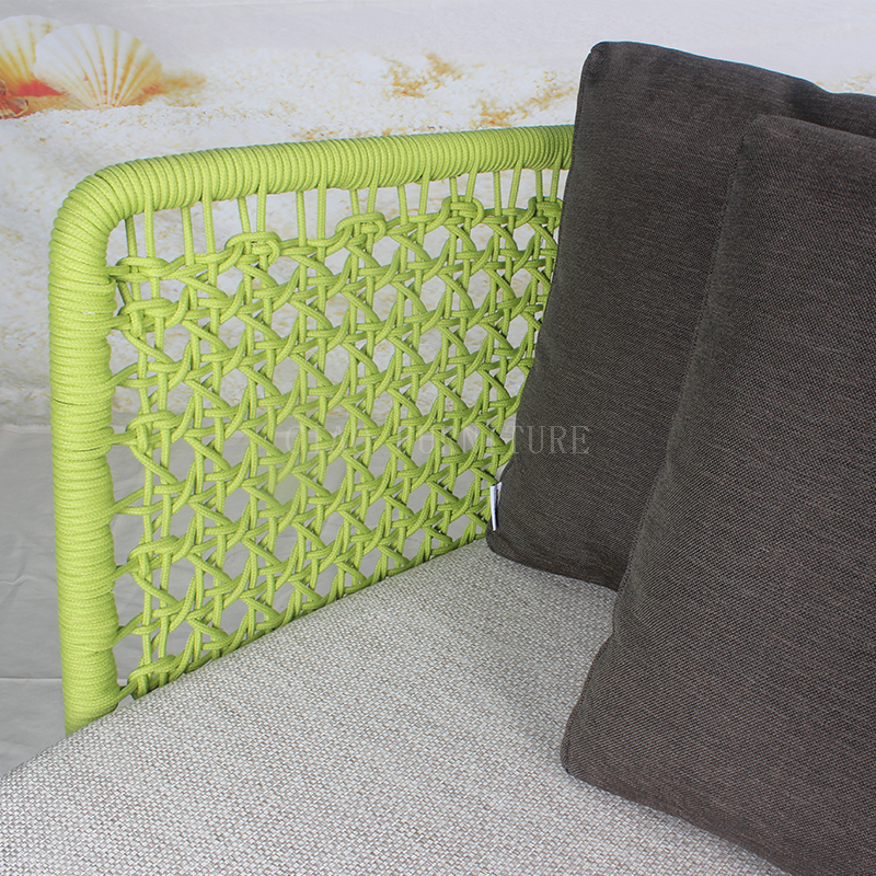 2 seater outdoor rope sofa