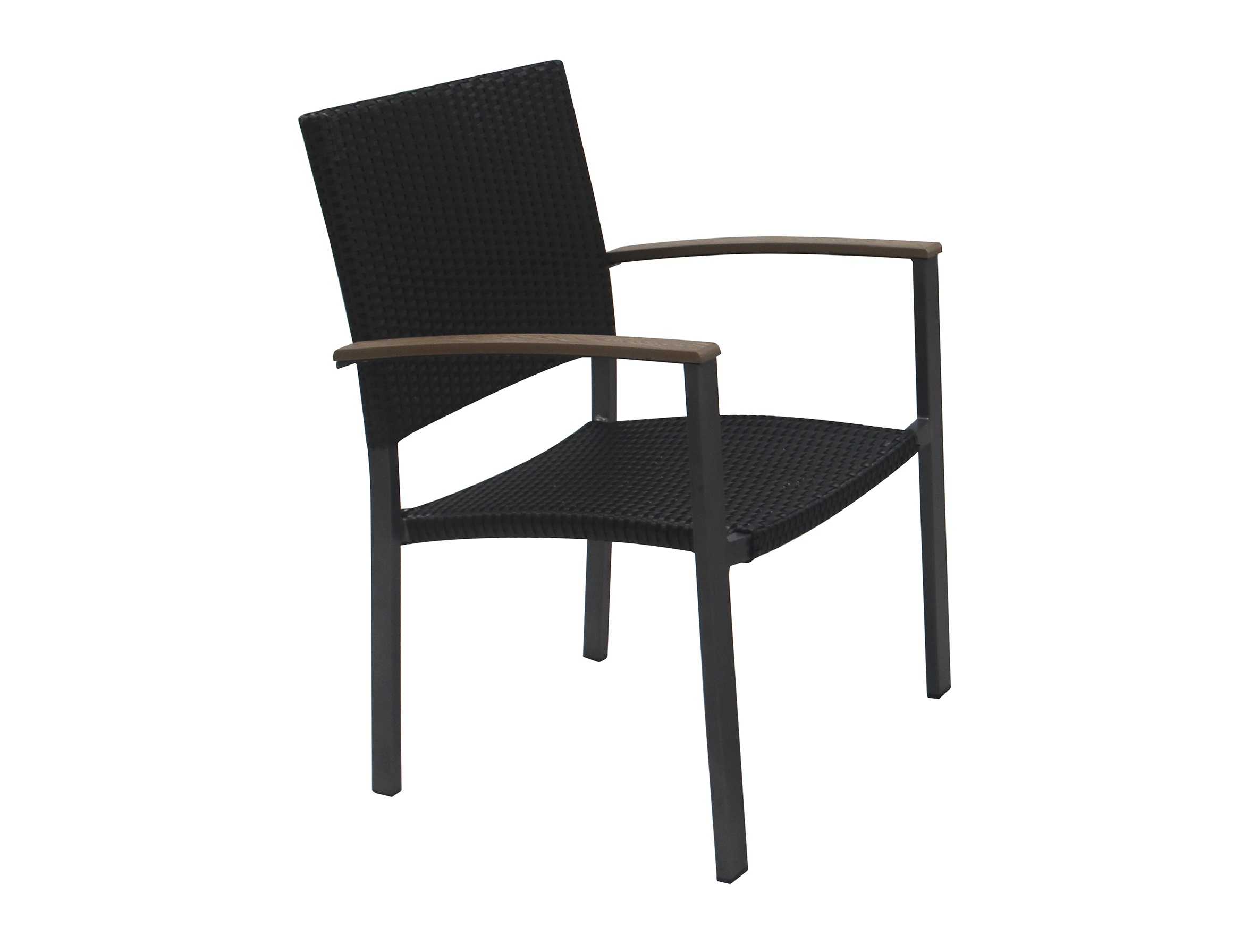 Patio PE rattan stackable dining chair