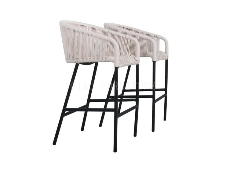 Hotel outdoor bar stool chairs
