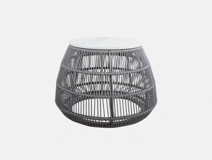 Rope grey stylish hotel outdoor table