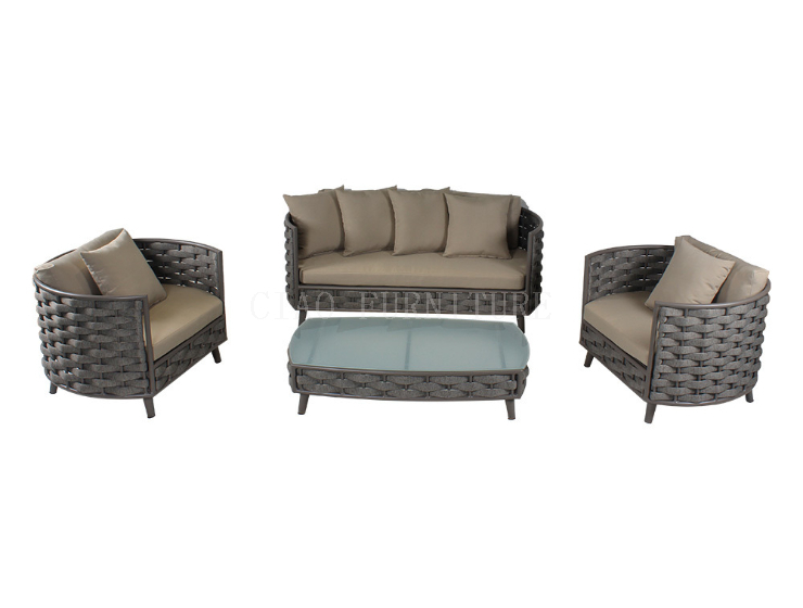 Outdoor furniture rope woven sofa set 