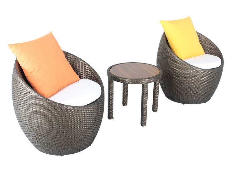 2 seater garden balcony rattan furniture set