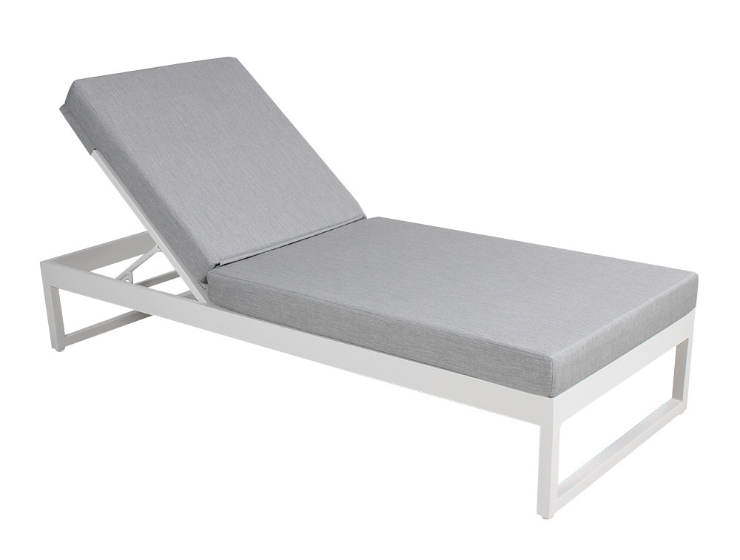 White pool outdoor aluminum lounger furniture