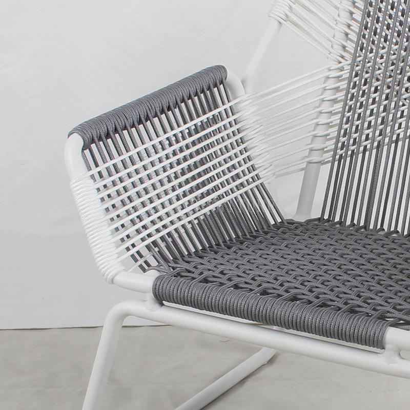 Rope grey stylish hotel outdoor chair