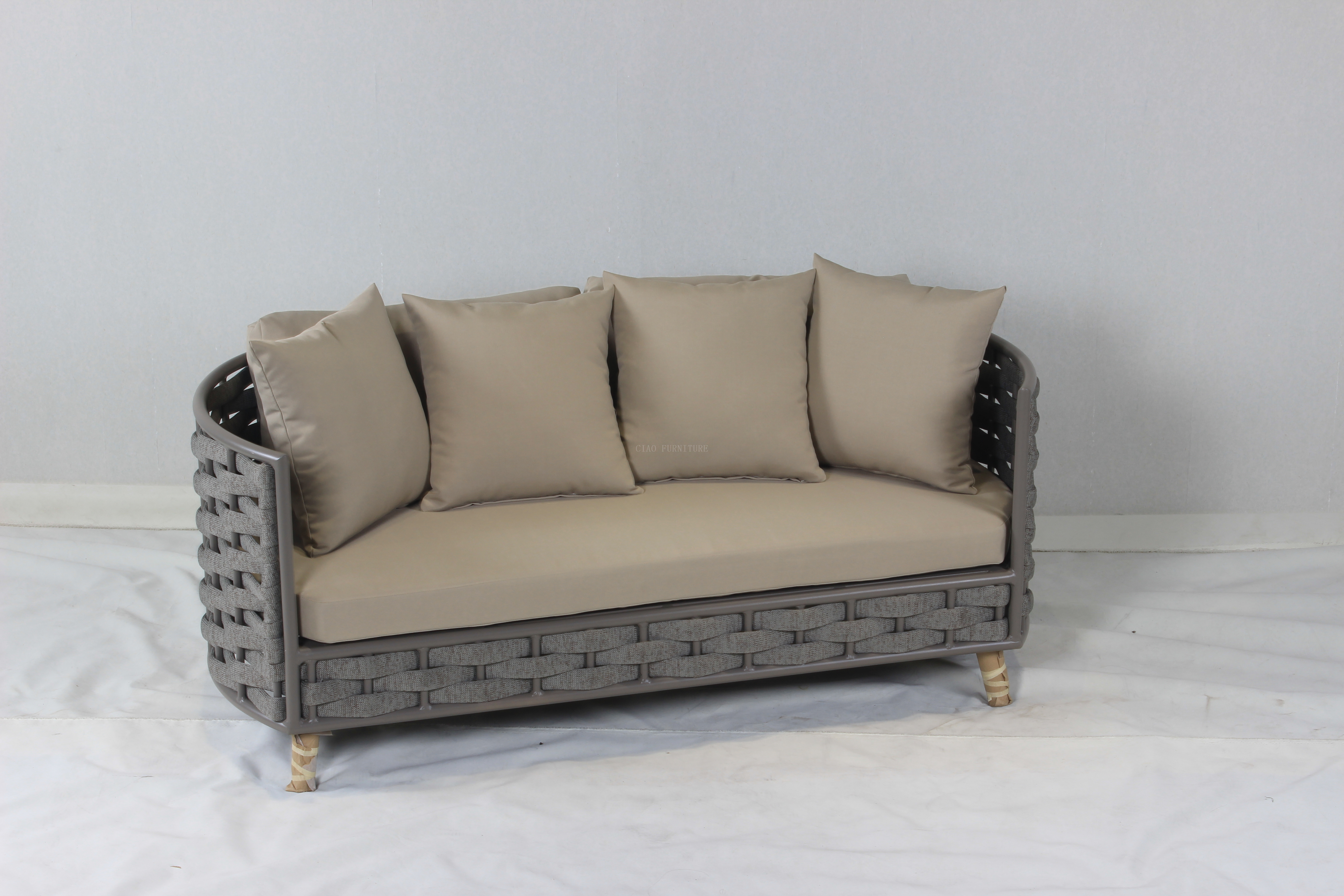 Outdoor furniture rope woven sofa set 