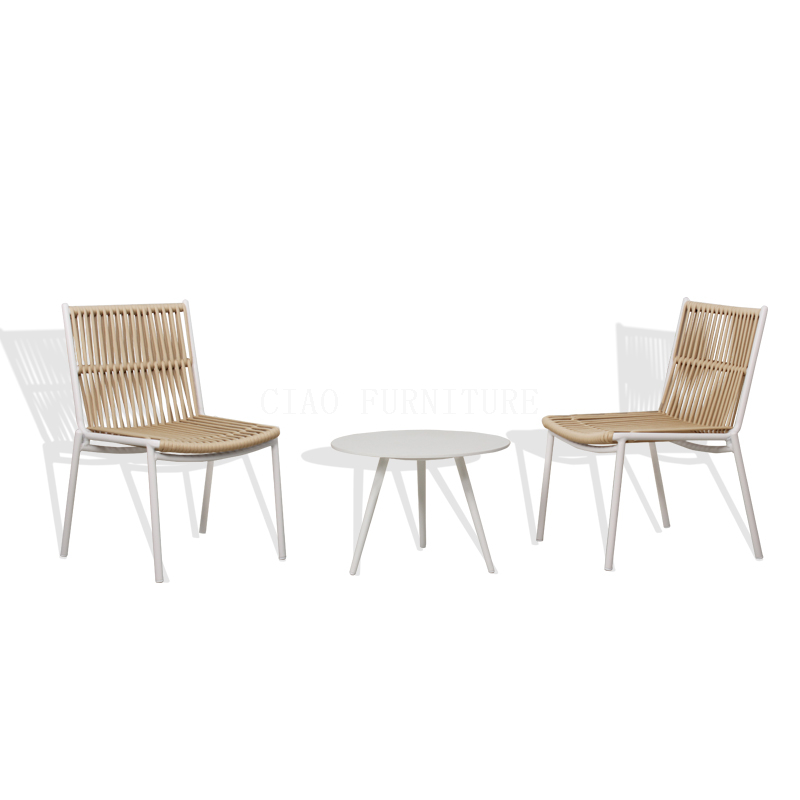 Balcony table set and chairs outdoor furniture
