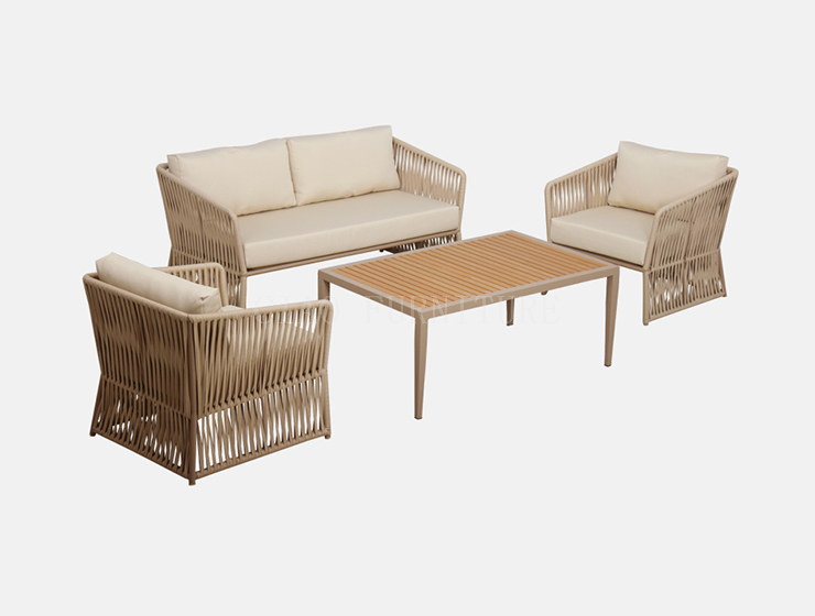 furniture beige garden Outdoor double sofa